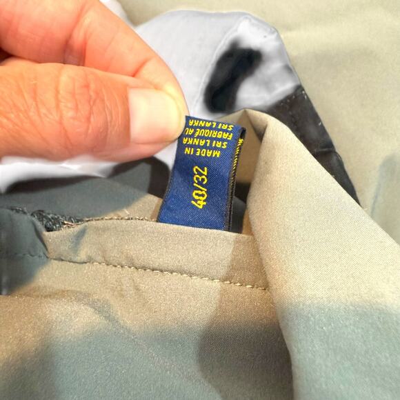 Polo Ralph Lauren Pants Mens 40x32 Gray Athletic Performance Tech Golf Chino - Picture 12 of 13
